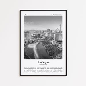 Las Vegas Black and White Print, Las Vegas Photo Poster, Las Vegas Travel Poster Gift, Nevada, United States, USA Wall Art Print