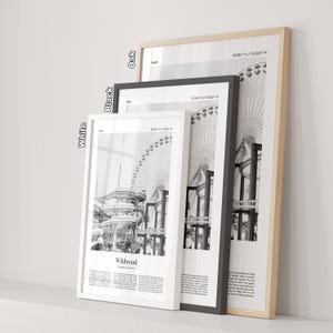 Wildwood Black and White Print, Wildwood Photo Poster, Wildwood Travel Poster Gift, New Jersey, United States, USA Wall Art Print image 7