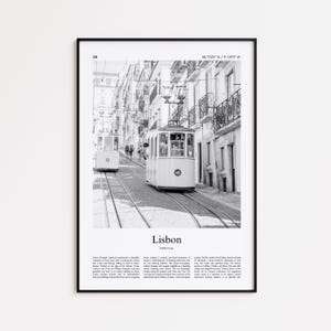 Impressão em preto e branco de Lisboa, pôster fotográfico de Lisboa, pôster de viagem de Lisboa para presente, impressão de arte de parede de Portugal, impressão minimalista para decoração de casa