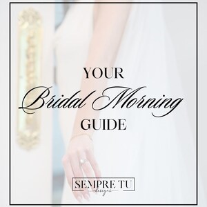 The Bridal Morning Guide - Digital Wedding Planning Handbook, Bride's Getting Ready Checklist & Wedding Day Organizer