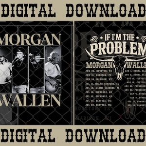 Morgan Wallen 2 Png, I&#39;m The Problem Tour 2025 Png, Wallen Png, Country music tour, t-shirt design png, Morgan Wallen design png