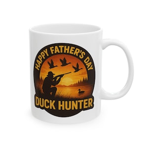 Keramiktasse, Entenjäger Geschenk, Kaffeetasse zum Vatertag, Jagdvater Geschenk, Outdoor-Sportliebhaber Teetasse, Wasservögel Jäger Weihnachtsgeschenk