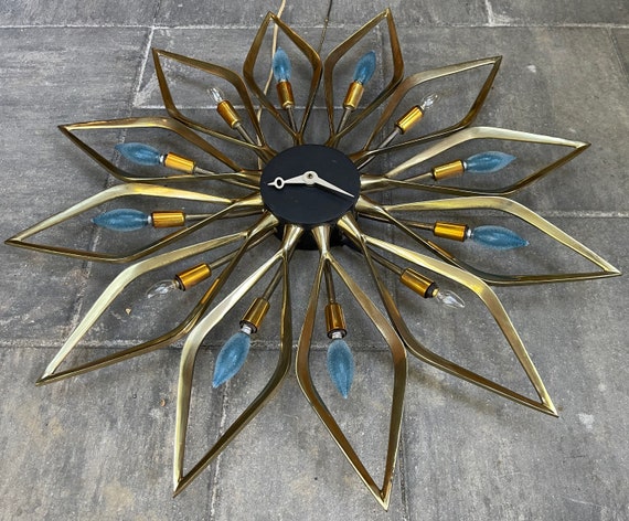 Rare Vintage 50s Westwood Chadwick Brass Metal Starburst Sputnik