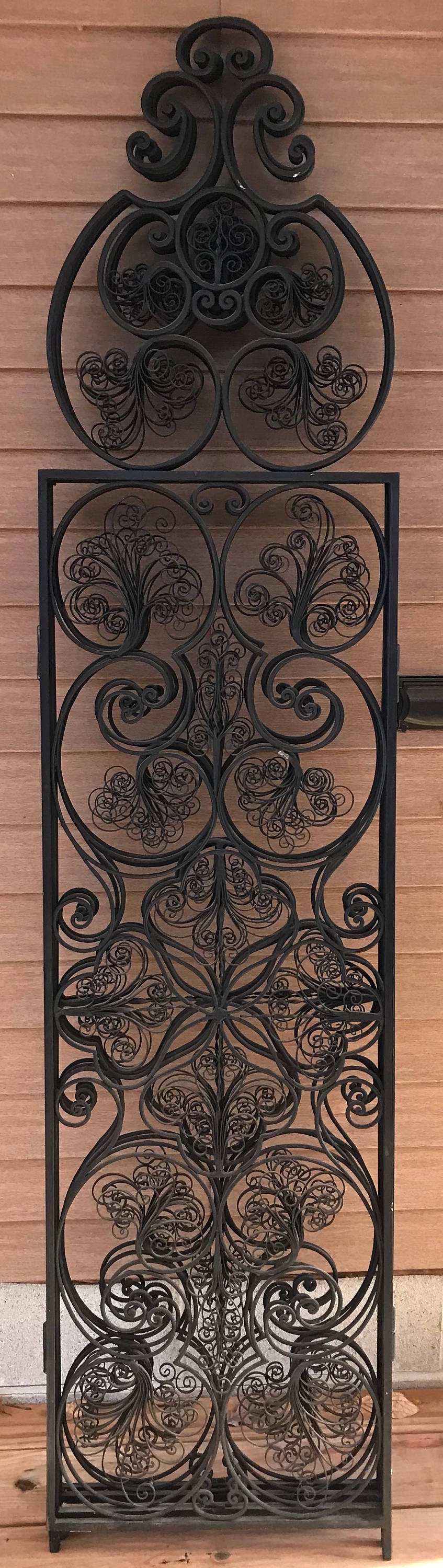 RESERVED FOR LISA Vintage 60s Wrought Iron Room Divider 4 Panels