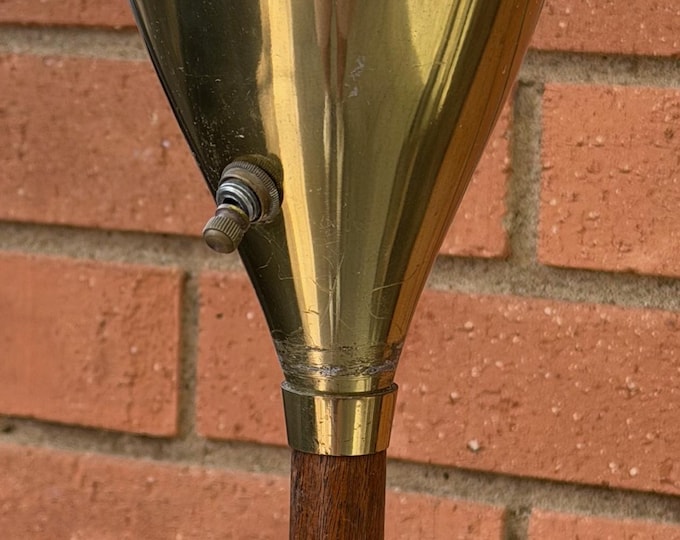 Vintage MCM GERALD THURSTON Laurel Torchiere Floor Lamp Mid Century Modern As-Is