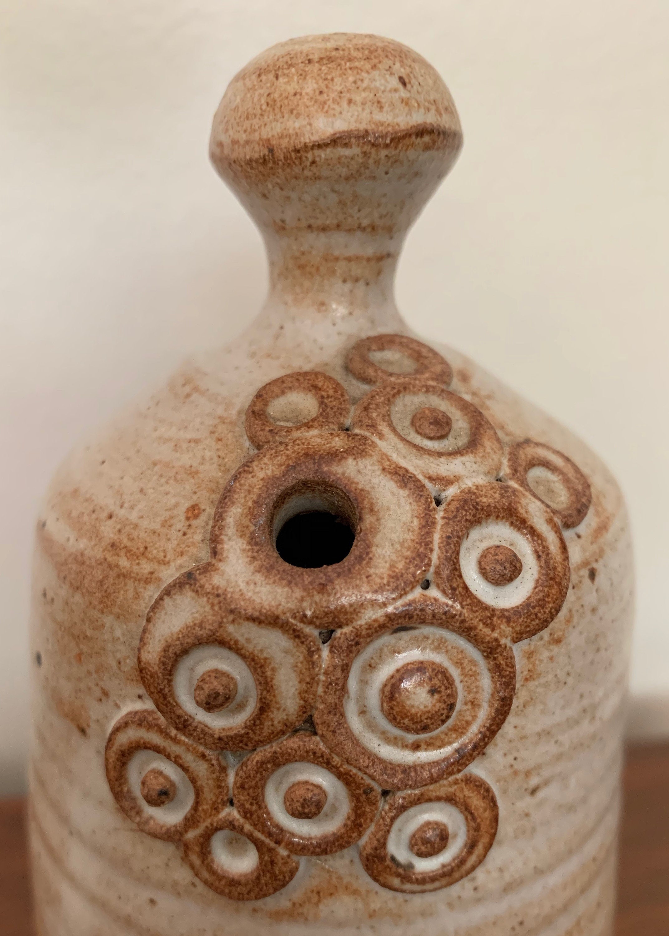 Vintage 60s 70s Studio Pottery Ceramic Art Object Stoneware Mid Century