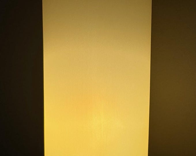Vintage MCM Plastic Metal Cylinder Canister Lamp Mid Century MCM Modern Lighting 60s 70s