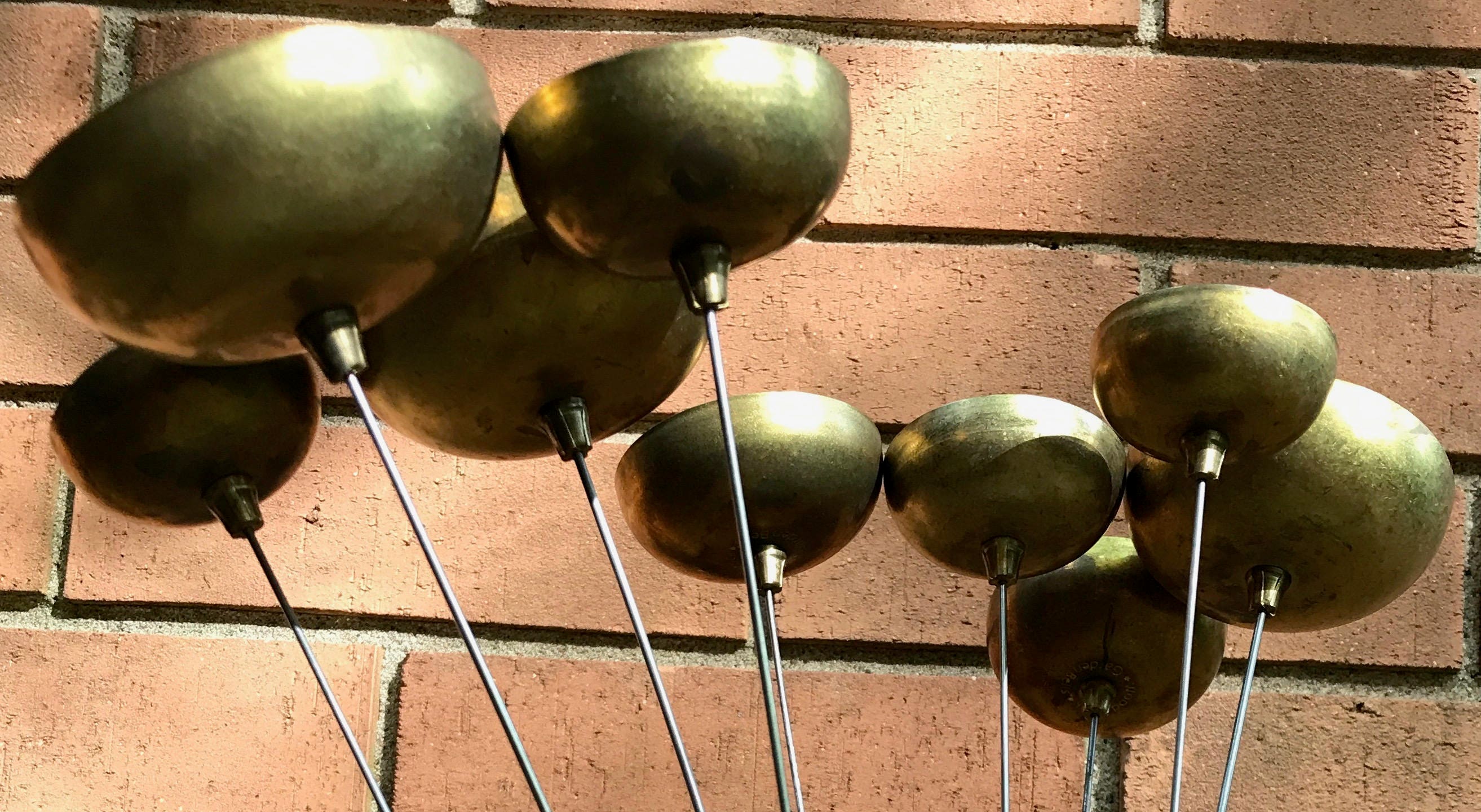 Vintage 70s 80s Woodstock Garden Bells Wind Chimes Retro Kinetic