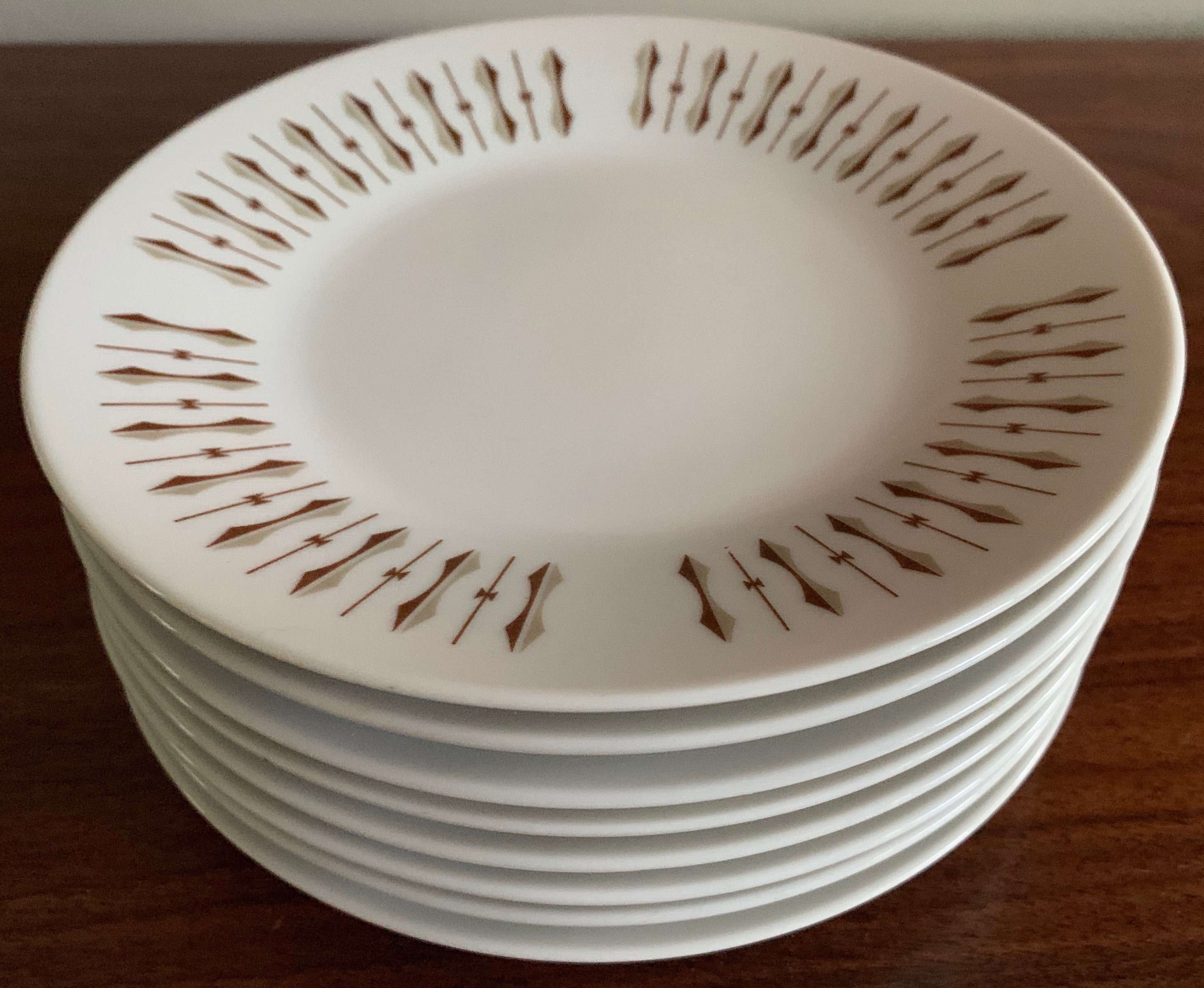 Vintage 60s Harmony House Brentwood China Bread Plates Mid Century