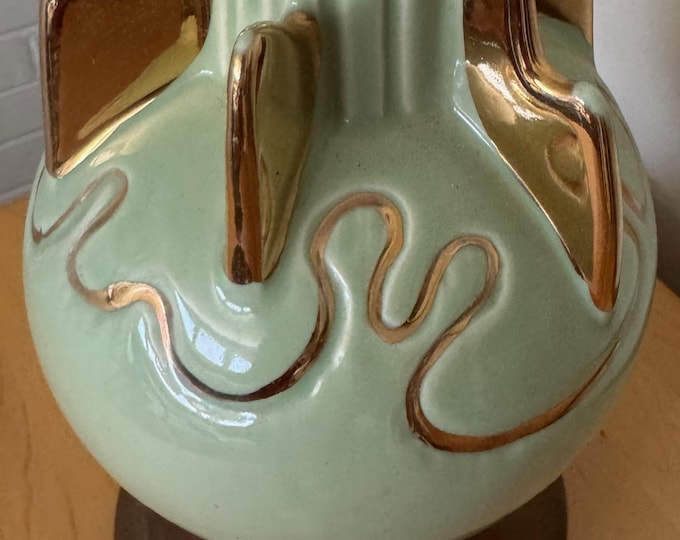 Vintage 1950s C. Miller Ceramic Lamp Atomic Era Mid Century MCM Modern Lighting As-Is