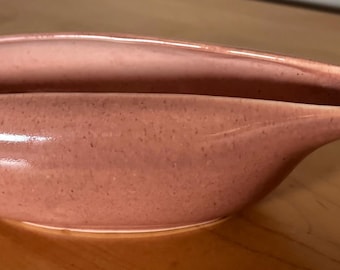 Vintage MCM Russel Wright Gravy Boat Coral Pink Dinnerware STEUBENVILLE USA