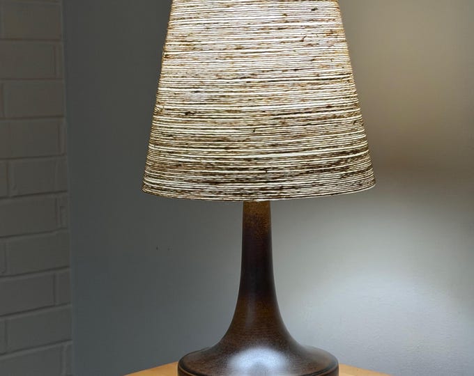 Vintage MCM BOSTLUND Ceramic Art Pottery Lamp Mid Century Modern Lighting 70s