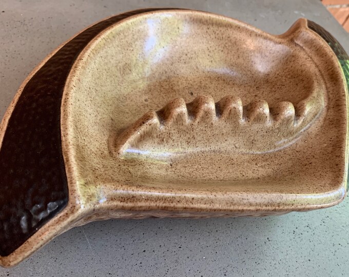 Vintage 50s 60s Ceramic Ashtray Mid Century Modern Biomorphic Boomerang Kitsch
