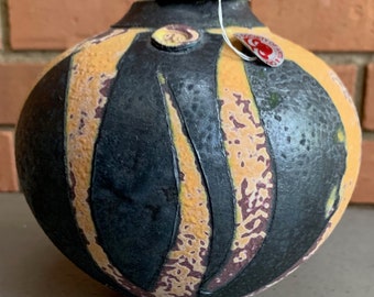 Beautiful Round Ceramic Studio Art Pottery Modern Vase Society Arts Crafts NSW