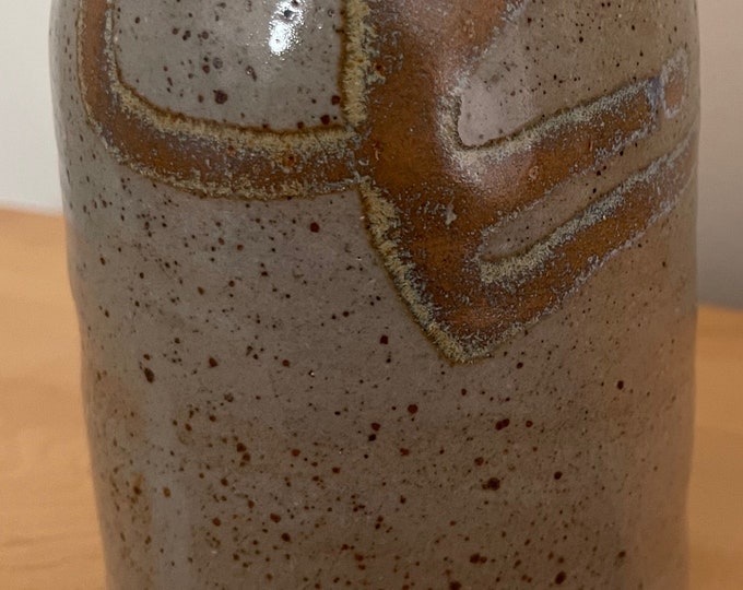 Vintage Decorative Ceramic Stoneware Studio Pottery Vase Earthtones Modern