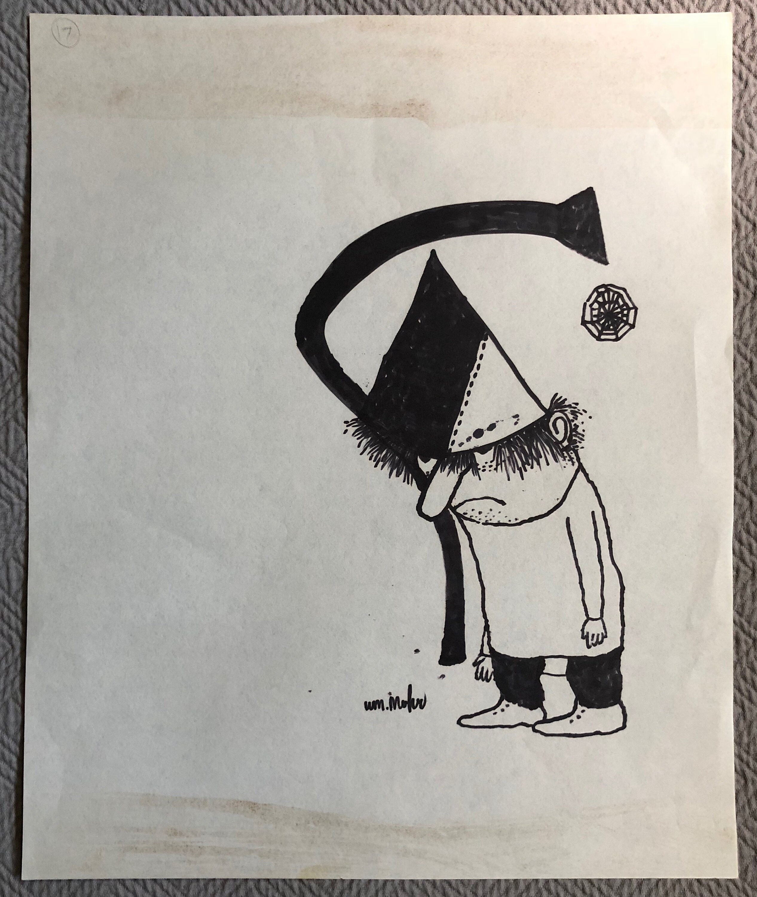 Vintage 60s William Mohr Cartoon Drawing Illustration Doodle Art Vintage 60s William Mohr Cartoon Drawing Illustration Doodle Art