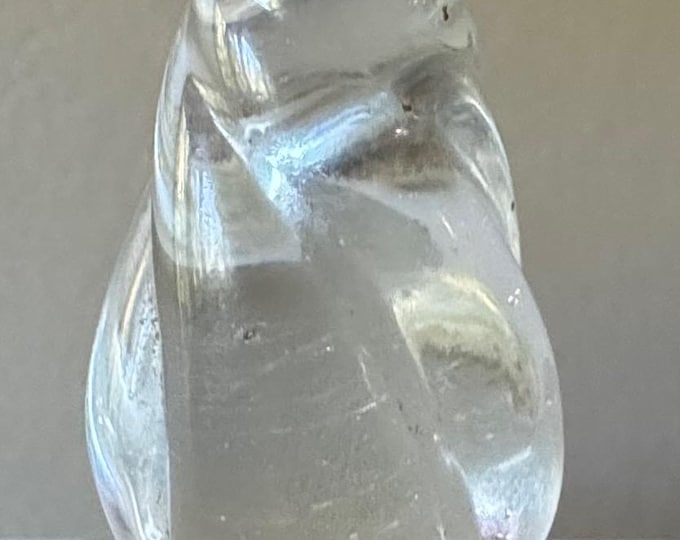 Vintage Clear Spiral Art Glass Lamp Finial Lighting Modern Parts