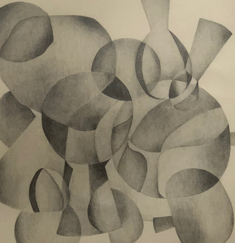 overlapping geometric figures drawing