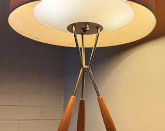 Vintage MCM Gerald Thurston Lightolier Tripod Lamp Mid Century Modern Lighting 50s 60s