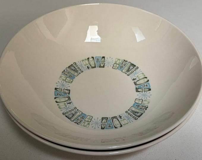 Vintage Large Bowl MCM Color Craft Taylor Smith Taylor Jamaica Bay Atomic 50s