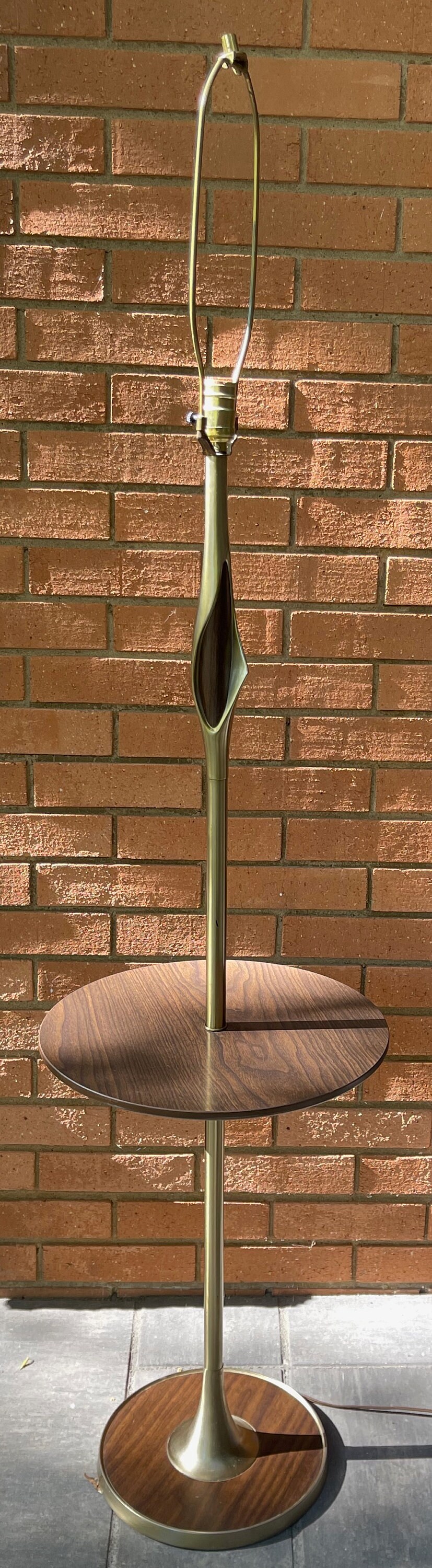 Vintage 1960s Laurel Floor Lamp Table Combo Mid Century Modern Lighting