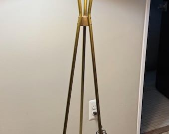 Vintage MCM Thurston Lightolier Tripod Floor Lamp Mid Century Modern Lighting 60s