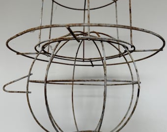 Vintage 50s 60s Wire Metal Snowman Sculpture Mid Century Modern Winter Christmas