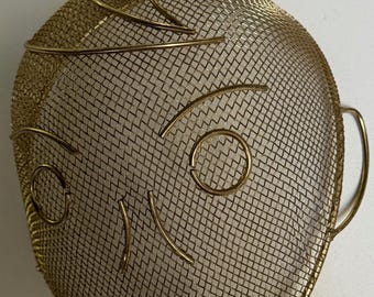 Vintage MCM Wire Mesh Mannequin Head Mid Century Modern Potential Unlimited Inc. Atomic Era 50s