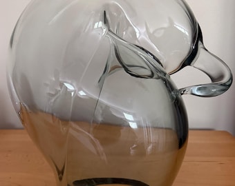 Vintage JOHN BINGHAM Abstract Glass Biomorphic Sculpture Decorative Modern Art