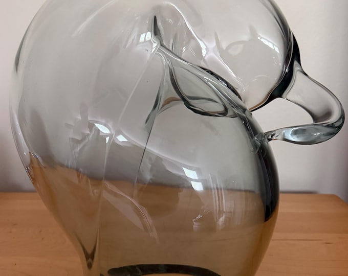 Vintage JOHN BINGHAM Abstract Glass Biomorphic Sculpture Decorative Modern Art