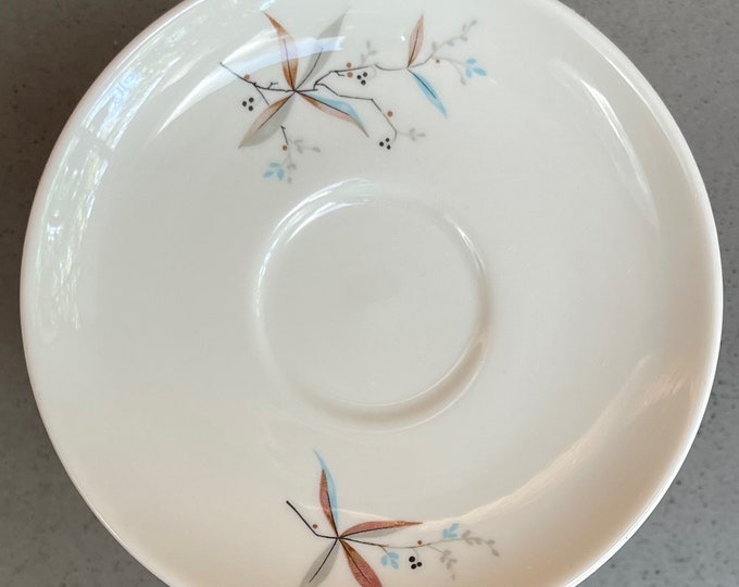 Vintage Syracuse Finesse Carefree China 5.75" Saucers Plates Mid Century Modern