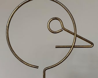 Vintage MCM Figural Wire Metal Display Stand Mid Century Modern Sculptural 50s