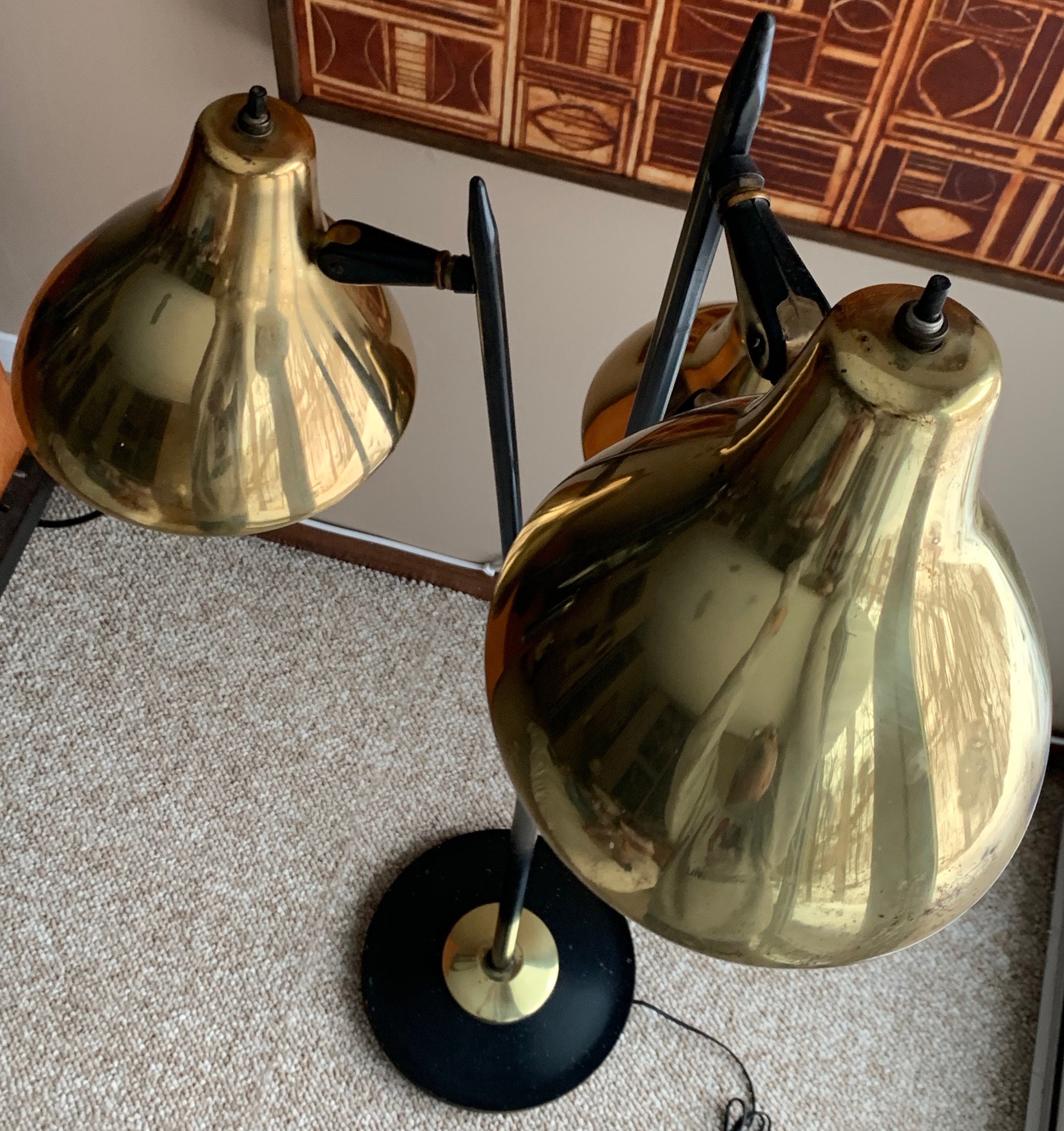 RESERVED FOR DON Vintage 60s Triennial Metal Brass Atomic