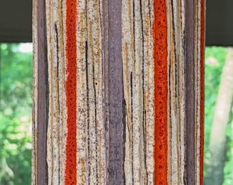 Vintage MCM RAYMOR Pottery Lamp Textured Mid Century Modern Lighting Italy 1960s