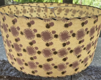 Vintage MCM Starburst Fiberglass Shade Mid Century Modern Lighting Atomic 1950s