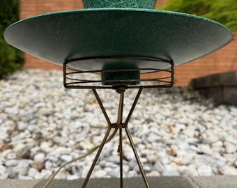 Atomic Desk Lamp Mid Century Art Specialty Company Black UFO