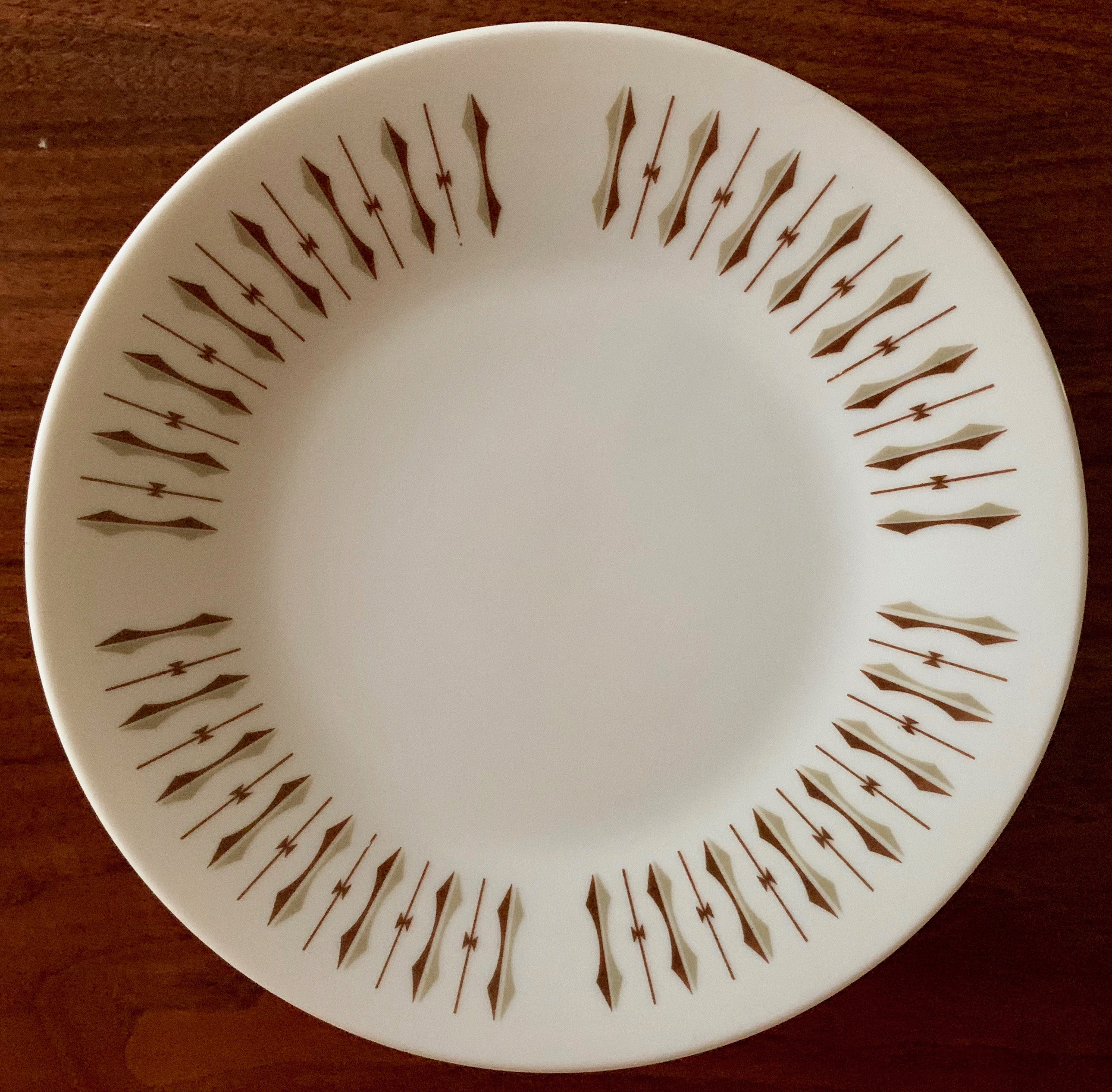 Vintage 60s Harmony House Brentwood China Bread Plates Mid Century