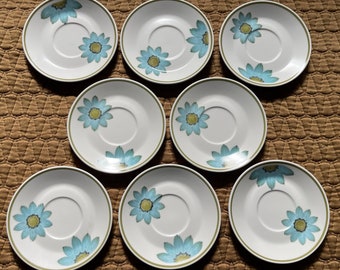 Vintage Noritake Progression China Up-Sa Daisy Saucers Japan Mid Century Modern