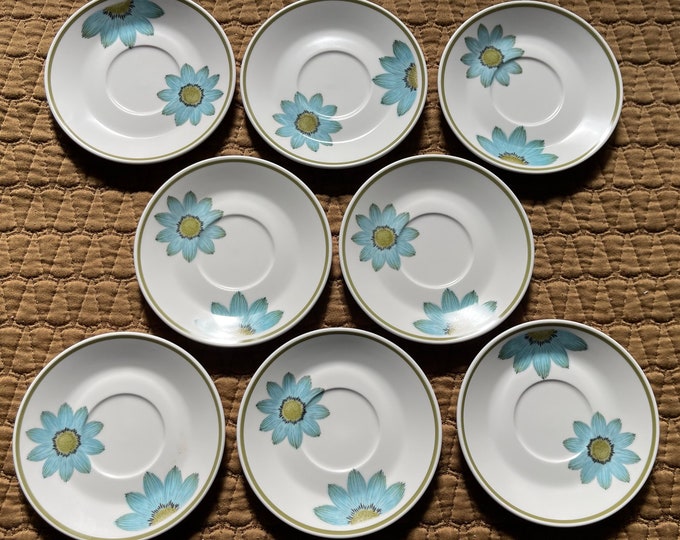 Vintage Noritake Progression China Up-Sa Daisy Saucers Japan Mid Century Modern