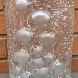 Vintage 60s Oiva Toikka Glass Vase Mid Century Modern Finland Funghi Jellyfish