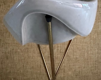Vintage MCM Tripod Ceramic Ashtray ARNO SCHEIDING Mid Century Modern 50s Atomic