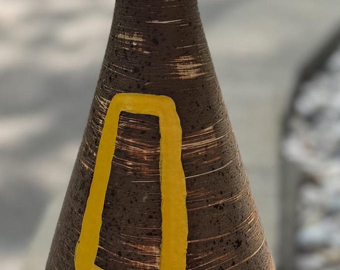 Vintage Geometric MCM Ceramic Lamp Mid Century Modern Lighting 1960s Tye?