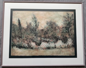 ガントナー　（Bernard　GANTNER）　「春のアロムナード」リトグラフ ガントナー （Bernard GANTNER） 「春のアロムナード」リトグラフ