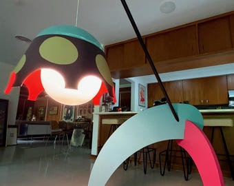 Modern Pop Art Floor Lamp Tripod Mobile Window Display Contemporary OOAK