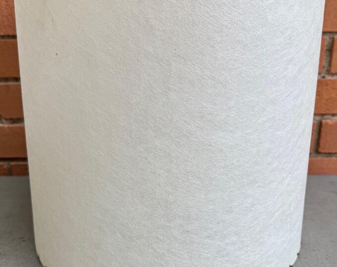 Vintage MCM White Fiberglass Lamp Shade Mid Century Modern Lighting Atomic Era 50s
