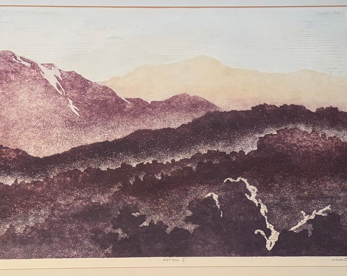 Framed Vintage Fodor Levente Landscape Scenery Limited Edition Print Signed Art