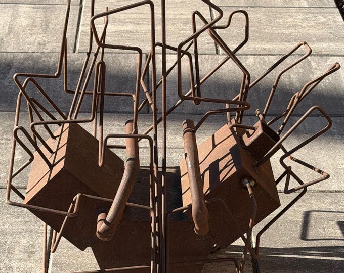 Handmade Vintage Steel Metal Sculpture Modern Abstract Unique Unusual Art 1970s