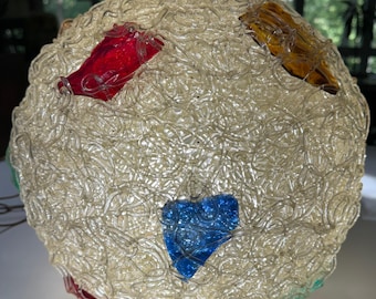 Vintage 70s Acrylic Spaghetti Swag Lamp Light Fixture Mid Century MCM Modern Lighting