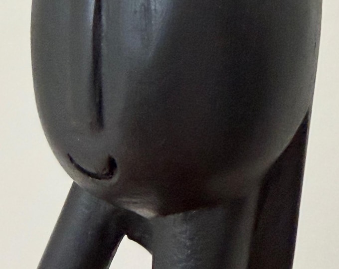 Vintage MCM Casas Abstract Wood Female Form Sculpture Mid Century Modern 1960s