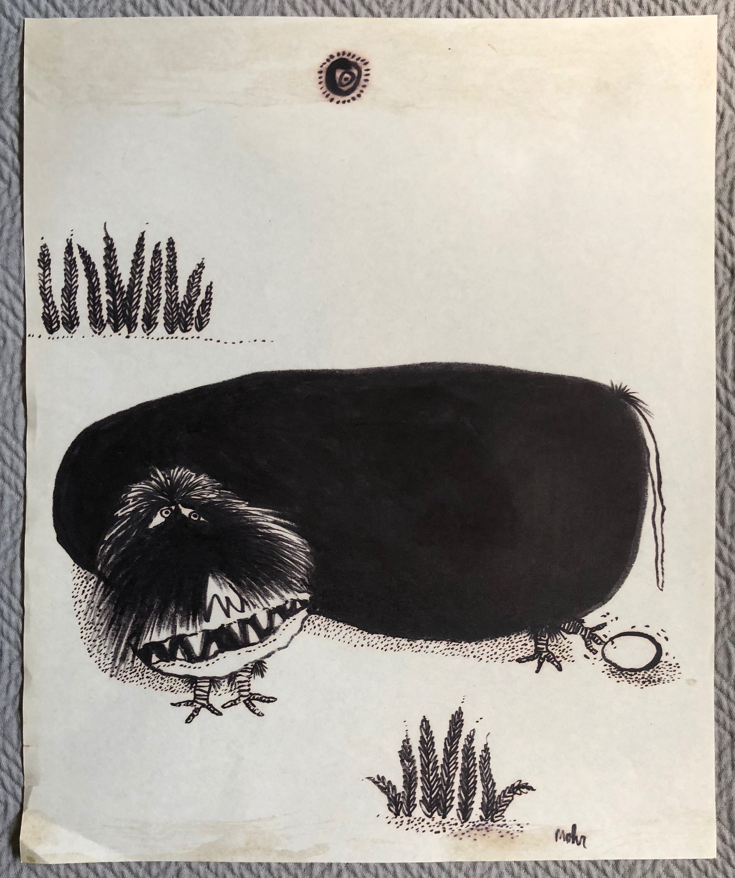 Vintage 60s William Mohr Cartoon Drawing Illustration Doodle Art Vintage 60s William Mohr Cartoon Drawing Illustration Doodle Art